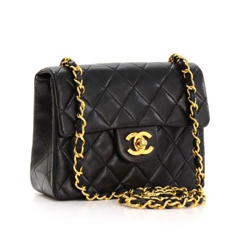 chanel black leather handbags|Chanel Crossbody Bags .